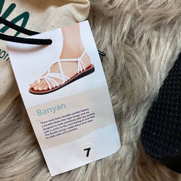 Capanna Banyan - Golden Black Rope Braided Sandals - Picture 9 of 13